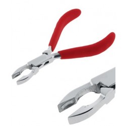 Small Ring Closing Pliers with Deep Grooves 5"