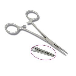 Dermal Holding Flat Straight Forceps 5.5"