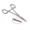 Dermal Holding Flat Straight Forceps 5.5"