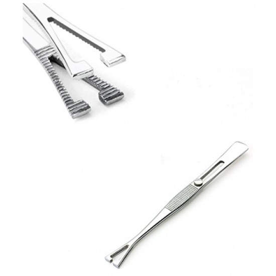 Standard Pennington Tweezers 5.5" with 3mm Slot 