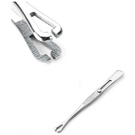 Mini Pennington Tweezer 5.5" with 2.25mm Slot Back Lock